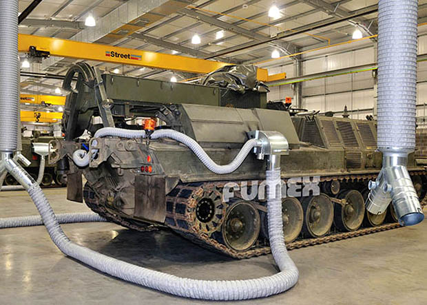 Exhaust Extraction Hoods for Military Vehicles
