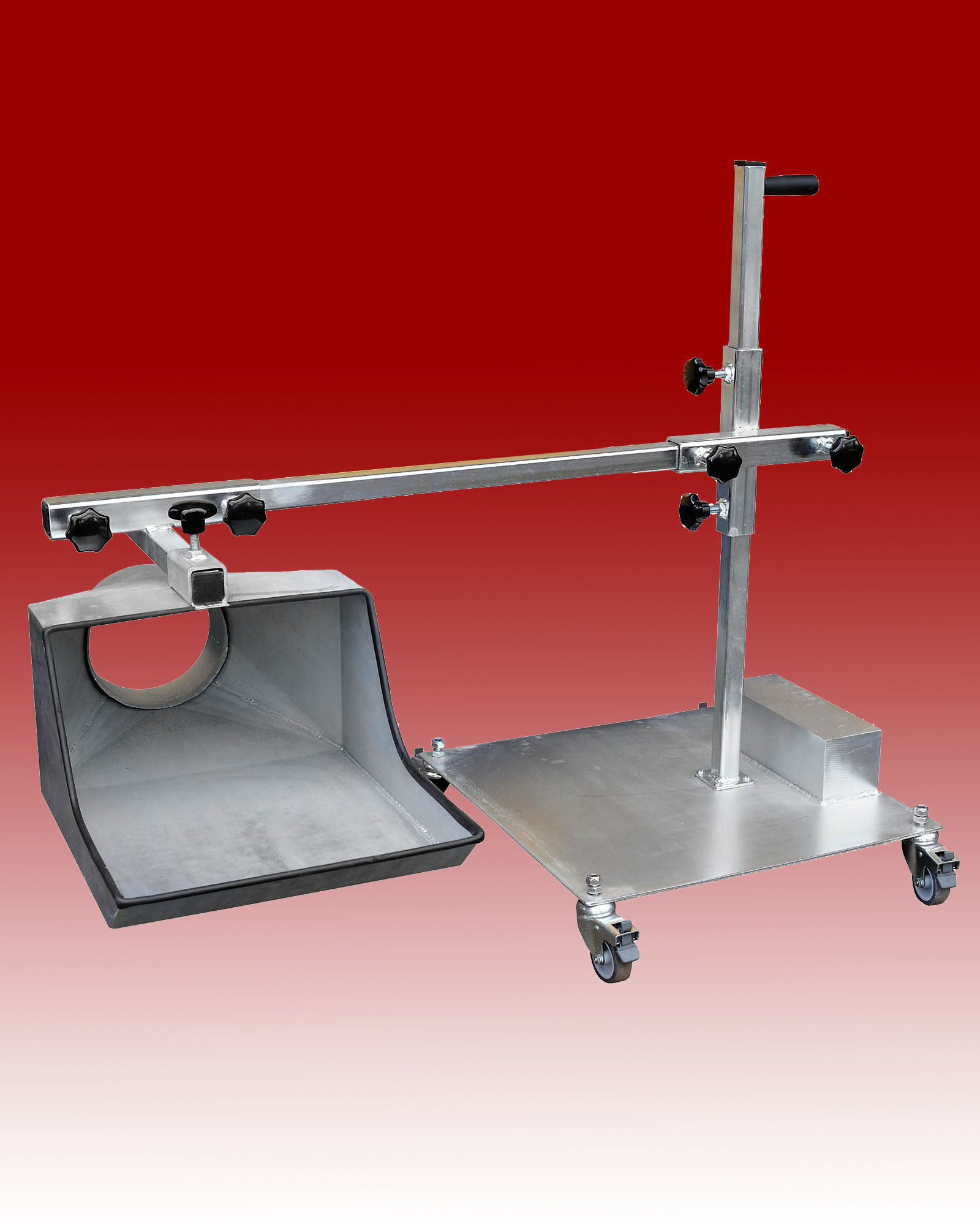 Free-Standing Tray on Extended Arm