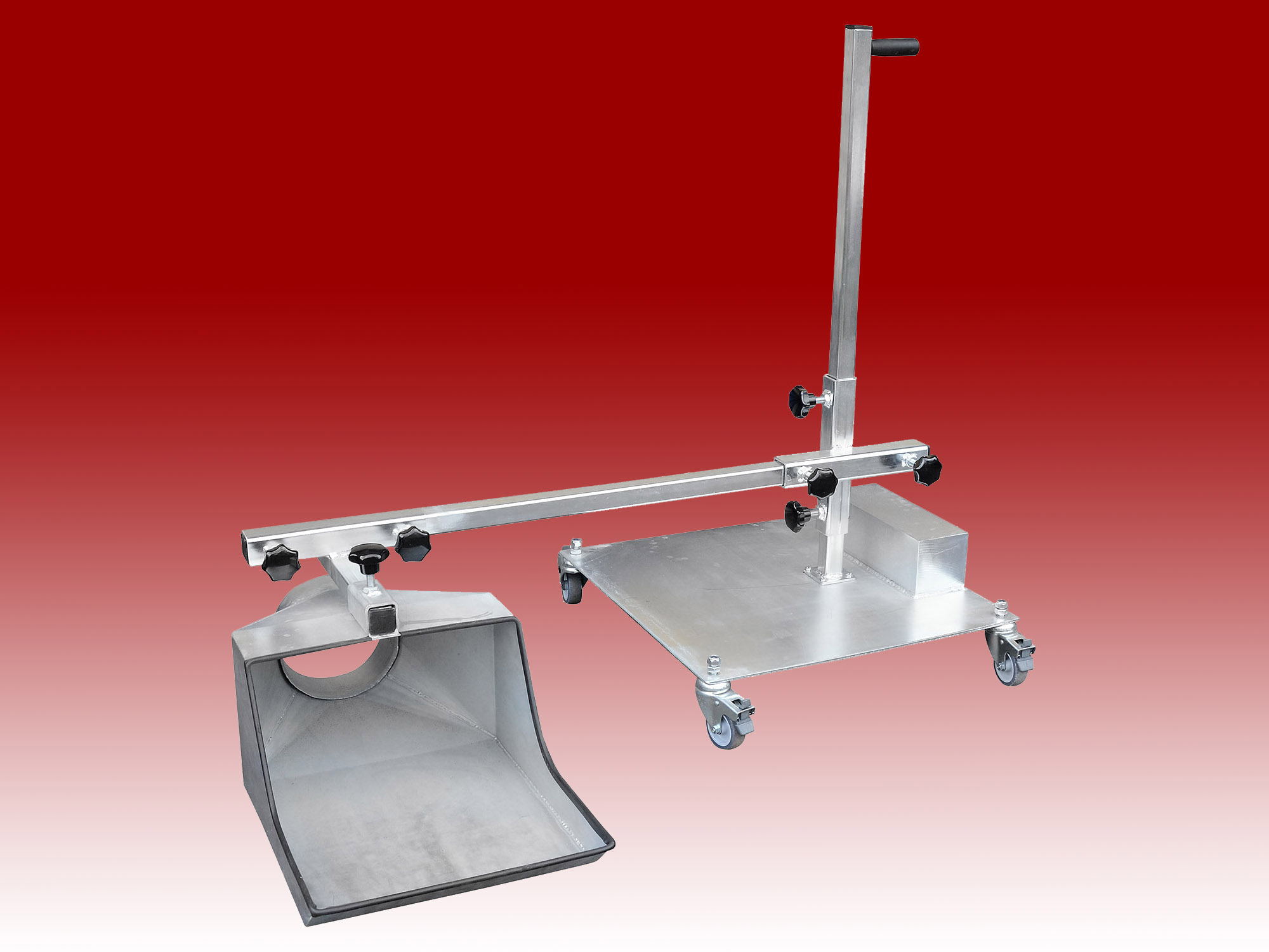 Free-Standing Tray on Extended Arm